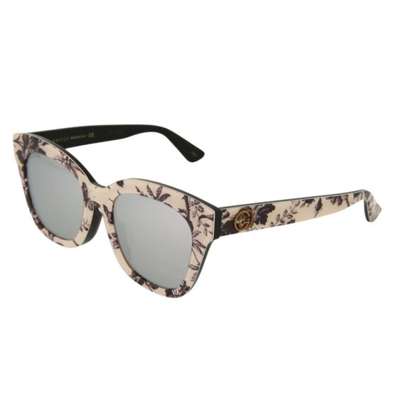 Gucci Cat Eye Floral Design Sunglasses - Picture 1 of 3